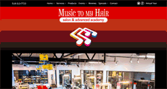 Desktop Screenshot of musictomyhair.com